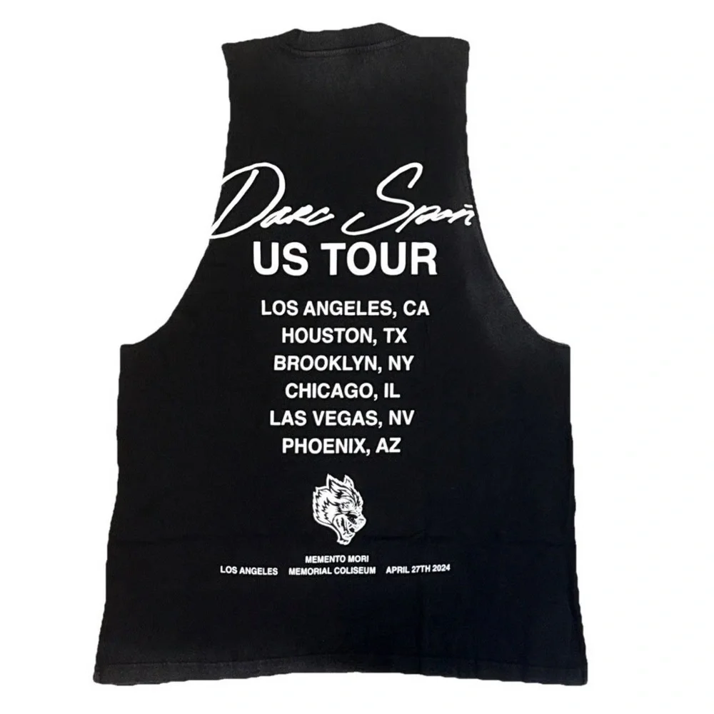Darc Sport Wolves "You Weren't There" Memento Mori 2024 US Tour Muscle Tank NWOT - Picture 2 of 4